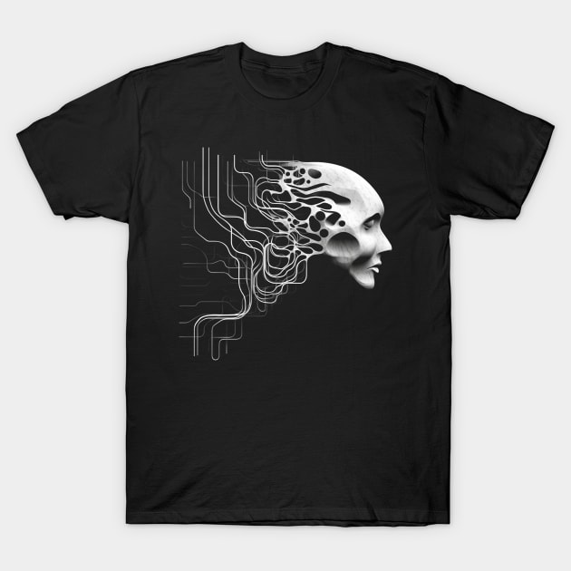 Neural Symphony Mindscape T-Shirt by bulografik